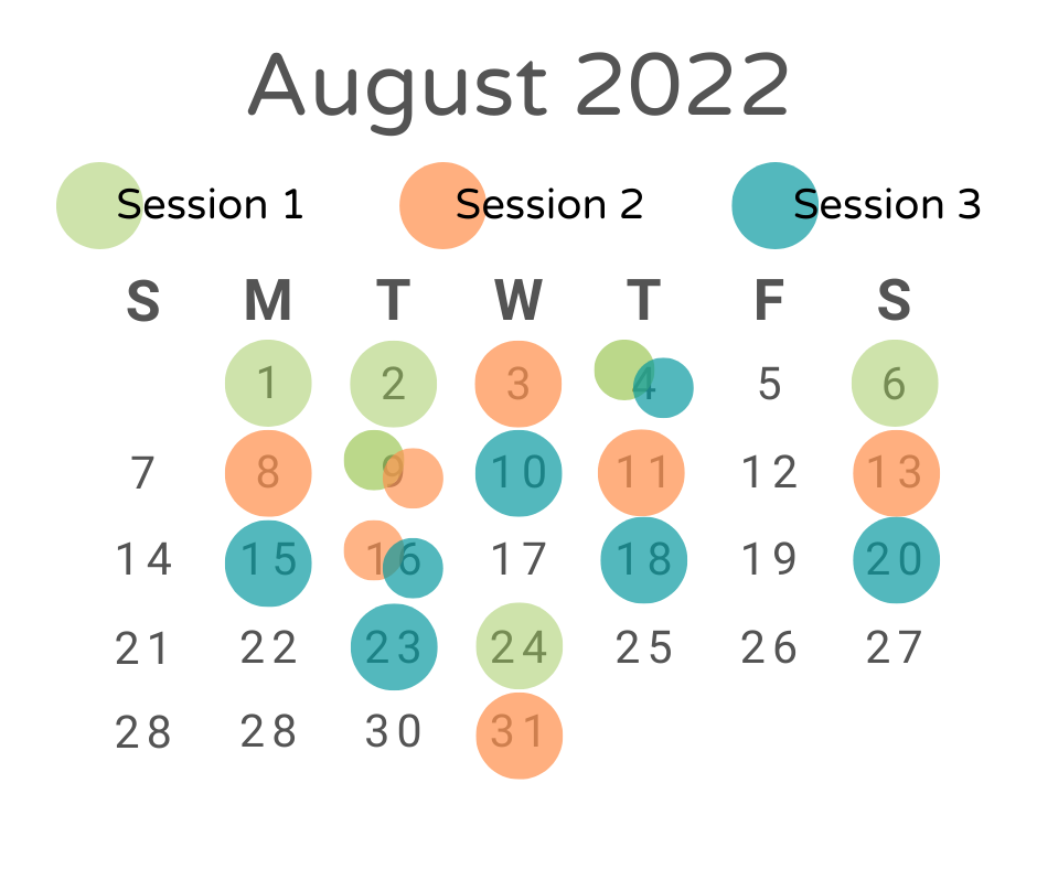 August NITO Calendar