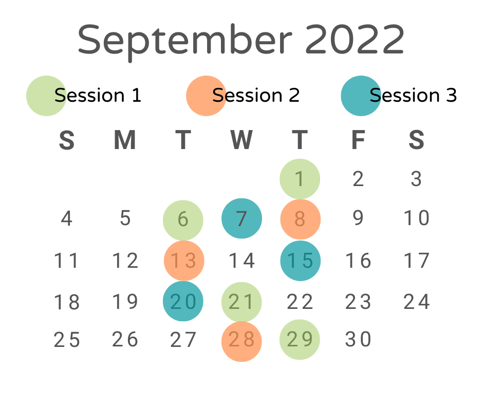September NITO Calendar