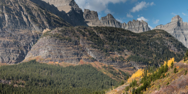 montana mountains in fall