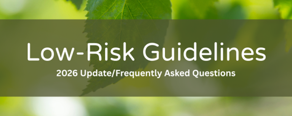 Low Risk Guidelines header