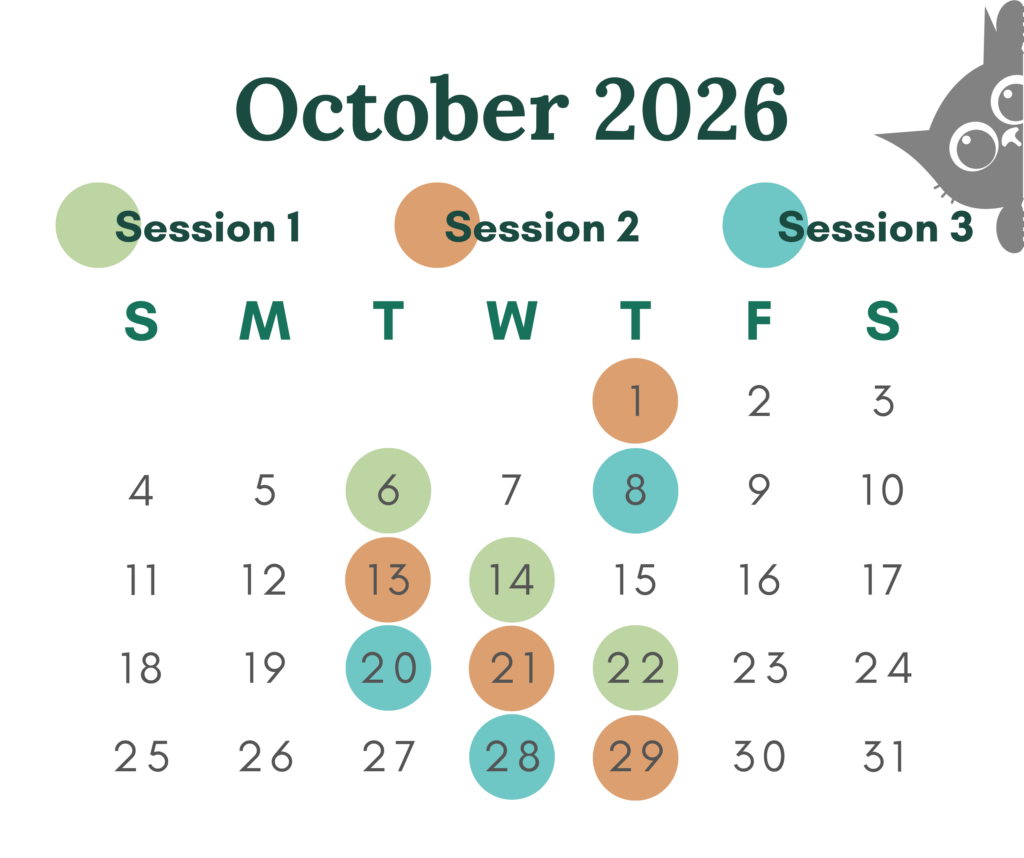 October NITO Calendar